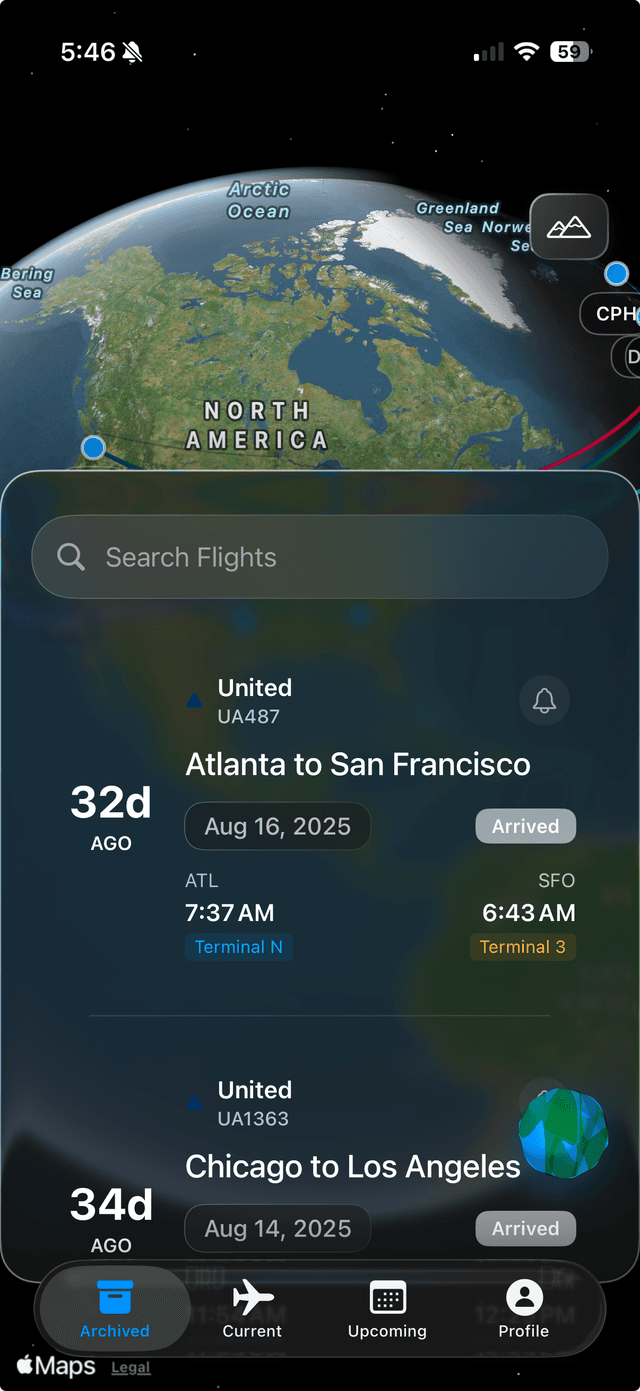Flight Agent App Screenshot